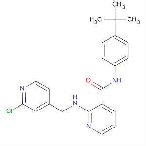 453562-83-9  3-Pyridinecarboxamide,2-[[(2-chloro-4-pyridinyl)methyl]amino]-N-[4-(1,1-dimethylethyl)phenyl]-