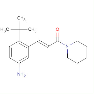 453562-89-5  Piperidine,1-[(2E)-3-[5-amino-2-(1,1-dimethylethyl)phenyl]-1-oxo-2-propenyl]-