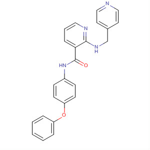 453563-13-8  3-Pyridinecarboxamide,N-(4-phenoxyphenyl)-2-[(4-pyridinylmethyl)amino]-