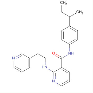 453565-02-1  3-Pyridinecarboxamide,N-[4-(1-methylpropyl)phenyl]-2-[[2-(3-pyridinyl)ethyl]amino]-