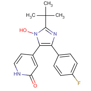 457081-01-5  2(1H)-Pyridinone,4-[2-(1,1-dimethylethyl)-4-(4-fluorophenyl)-1-hydroxy-1H-imidazol-5-yl]-