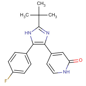 457081-02-6  2(1H)-Pyridinone,4-[2-(1,1-dimethylethyl)-5-(4-fluorophenyl)-1H-imidazol-4-yl]-