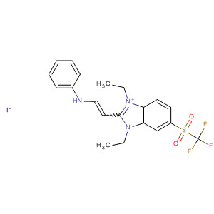 4589-63-3  1H-Benzimidazolium,1,3-diethyl-2-[2-(phenylamino)ethenyl]-5-[(trifluoromethyl)sulfonyl]-,iodide