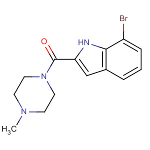 459168-51-5  Piperazine, 1-[(7-bromo-1H-indol-2-yl)carbonyl]-4-methyl-
