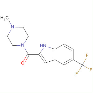 459168-54-8  Piperazine, 1-methyl-4-[[5-(trifluoromethyl)-1H-indol-2-yl]carbonyl]-
