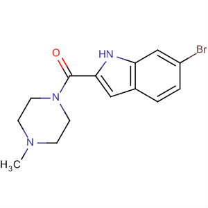 459169-26-7  Piperazine, 1-[(6-bromo-1H-indol-2-yl)carbonyl]-4-methyl-