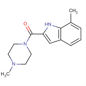 459169-40-5  Piperazine, 1-methyl-4-[(7-methyl-1H-indol-2-yl)carbonyl]-