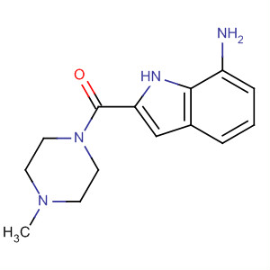 459169-42-7  Piperazine, 1-[(7-amino-1H-indol-2-yl)carbonyl]-4-methyl-