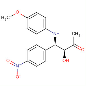 402740-95-8  2-Butanone, 3-hydroxy-4-[(4-methoxyphenyl)amino]-4-(4-nitrophenyl)-,(3S,4R)-