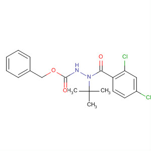 403739-70-8  Hydrazinecarboxylic acid,2-(2,4-dichlorobenzoyl)-2-(1,1-dimethylethyl)-, phenylmethyl ester