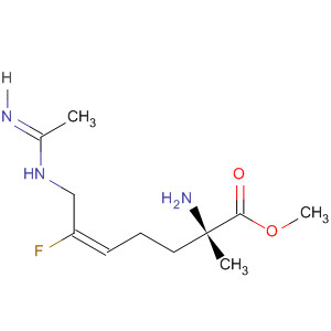 404385-31-5  5-Heptenoic acid, 2-amino-6-fluoro-7-[(1-iminoethyl)amino]-2-methyl-,methyl ester, (2S,5E)-