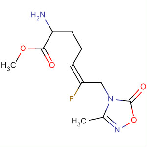 404385-32-6  5-Heptenoic acid,2-amino-6-fluoro-7-(3-methyl-5-oxo-1,2,4-oxadiazol-4(5H)-yl)-, methylester, (5E)-