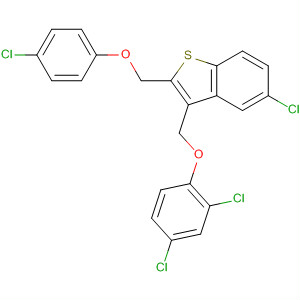 40449-13-6  Benzo[b]thiophene,5-chloro-2-[(4-chlorophenoxy)methyl]-3-[(2,4-dichlorophenoxy)methyl]-