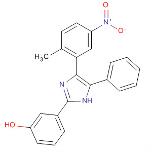 404905-95-9  Phenol, 3-[4-(2-methyl-5-nitrophenyl)-5-phenyl-1H-imidazol-2-yl]-