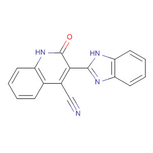 405168-50-5  4-Quinolinecarbonitrile, 3-(1H-benzimidazol-2-yl)-1,2-dihydro-2-oxo-