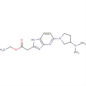 405171-14-4  1H-Imidazo[4,5-b]pyridine-2-acetic acid,5-[3-(dimethylamino)-1-pyrrolidinyl]-, ethyl ester