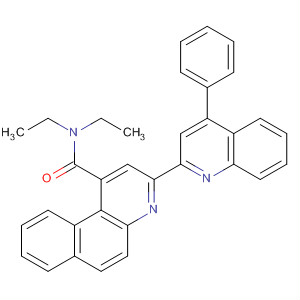 40619-82-7  Benzo[f]quinoline-1-carboxamide, N,N-diethyl-3-(4-phenyl-2-quinolinyl)-