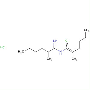 40645-75-8  Hexanimidamide, N-(1-chloro-2-methyl-1-hexenyl)-2-methyl-,monohydrochloride