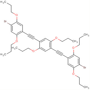 406721-50-4  Benzene, 1,4-bis[(4-bromo-2,5-dipropoxyphenyl)ethynyl]-2,5-dipropoxy-