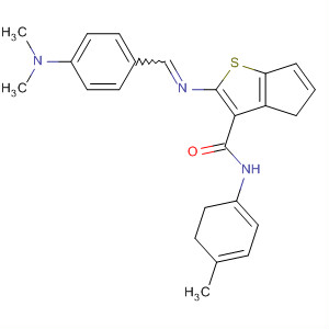 407596-66-1  4H-Cyclopenta[b]thiophene-3-carboxamide,2-[[[4-(dimethylamino)phenyl]methylene]amino]-5,6-dihydro-N-(4-methylphenyl)-