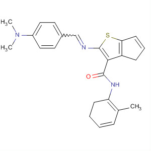 407600-05-9  4H-Cyclopenta[b]thiophene-3-carboxamide,2-[[[4-(dimethylamino)phenyl]methylene]amino]-5,6-dihydro-N-(2-methylphenyl)-