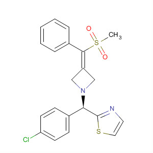 409106-23-6  Thiazole,2-[(R)-(4-chlorophenyl)[3-[(methylsulfonyl)phenylmethylene]-1-azetidinyl]methyl]-