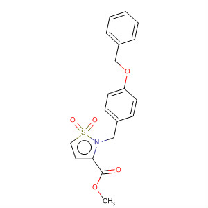 409107-65-9  3-Isothiazolidinecarboxylic acid, 2-[[4-(phenylmethoxy)phenyl]methyl]-,methyl ester, 1,1-dioxide