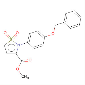 409107-88-6  3-Isothiazolidinecarboxylic acid, 2-[4-(phenylmethoxy)phenyl]-, methylester, 1,1-dioxide