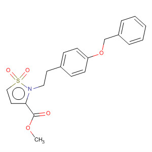 409107-91-1  3-Isothiazolidinecarboxylic acid, 2-[2-[4-(phenylmethoxy)phenyl]ethyl]-,methyl ester, 1,1-dioxide