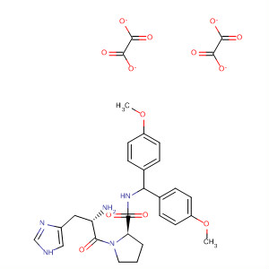 40917-53-1  L-Prolinamide, L-histidyl-N-[bis(4-methoxyphenyl)methyl]-, ethanedioate(1:2)