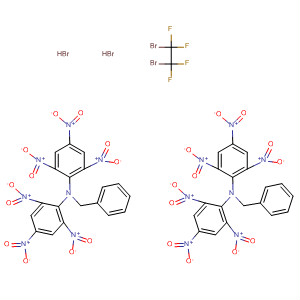 40947-12-4  Benzenemethanamine,2,2'-(1,1,2,2-tetrafluoro-1,2-ethanediyl)bis[N,N-bis(2,4,6-trinitrophenyl)-,dihydrobromide