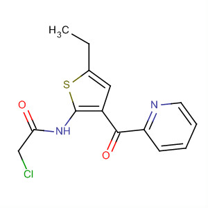 40996-20-1  Acetamide, 2-chloro-N-[5-ethyl-3-(2-pyridinylcarbonyl)-2-thienyl]-