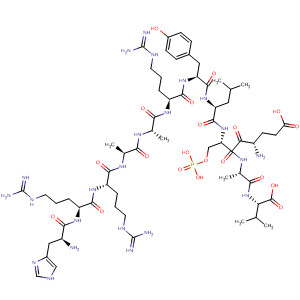 410532-70-6  L-Valine,L-histidyl-L-arginyl-L-arginyl-L-alanyl-L-alanyl-L-arginyl-L-tyrosyl-L-leucyl-L-a-glutamyl-O-phosphono-L-seryl-L-alanyl- 410532-70-6  L-Valine,L-histidyl-L-arginyl-L-arginyl-L-alanyl-L-alanyl-L-arginyl-L-tyrosyl-L-leucyl-L-a-glutamyl-O-phosphono-L-seryl-L-alanyl-