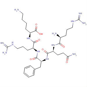 412271-60-4  L-Lysine, L-arginyl-L-glutaminyl-L-phenylalanyl-L-arginyl-