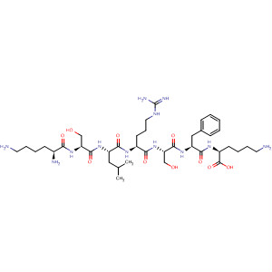 412271-79-5  L-Lysine, L-lysyl-L-seryl-L-leucyl-L-arginyl-L-seryl-L-phenylalanyl-