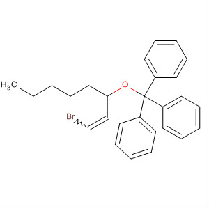 41263-98-3  Benzene, 1,1',1''-[[[1-(2-bromoethenyl)hexyl]oxy]methylidyne]tris-, (E)-