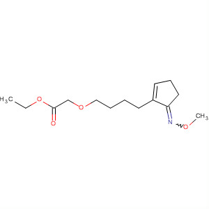 41302-19-6  Acetic acid, [4-[5-(methoxyimino)-1-cyclopenten-1-yl]butoxy]-, ethylester