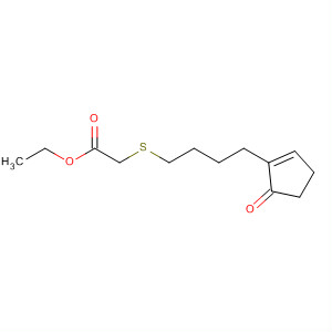 41302-83-4  Acetic acid, [[4-(5-oxo-1-cyclopenten-1-yl)butyl]thio]-, ethyl ester