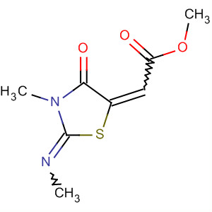 41306-16-5  Acetic acid, [3-methyl-2-(methylimino)-4-oxo-5-thiazolidinylidene]-,methyl ester