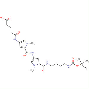 413577-34-1  Pentanoic acid,5-[[5-[[[5-[[[4-[[(1,1-dimethylethoxy)carbonyl]amino]butyl]amino]carbonyl]-1-methyl-1H-pyrrol-3-yl]amino]carbonyl]-1-methyl-1H-pyrrol-3-yl]amino]-5-oxo-