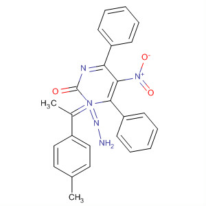 416880-02-9  2(1H)-Pyrimidinone, 5-nitro-4,6-diphenyl-,[1-(4-methylphenyl)ethylidene]hydrazone