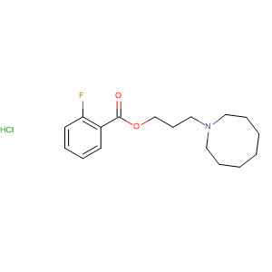 41787-94-4  Benzoic acid, 2-fluoro-, 3-(hexahydro-1(2H)-azocinyl)propyl ester,hydrochloride