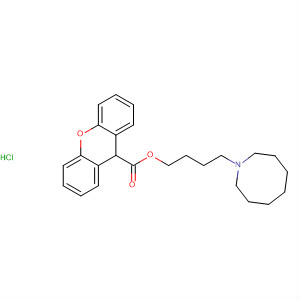 41788-24-3  9H-Xanthene-9-carboxylic acid, 4-(hexahydro-1(2H)-azocinyl)butylester, hydrochloride