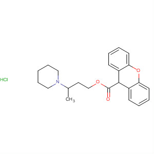 41788-36-7  9H-Xanthene-9-carboxylic acid, 3-(1-piperidinyl)butyl ester,hydrochloride