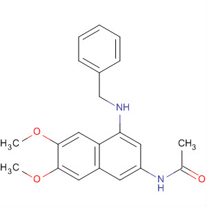 418800-00-7  Acetamide, N-[6,7-dimethoxy-4-[(phenylmethyl)amino]-2-naphthalenyl]-