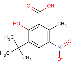 41903-85-9  Benzoic acid, 3-(1,1-dimethylethyl)-2-hydroxy-6-methyl-5-nitro-