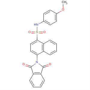 419539-65-4  1-Naphthalenesulfonamide,4-(1,3-dihydro-1,3-dioxo-2H-isoindol-2-yl)-N-(4-methoxyphenyl)-