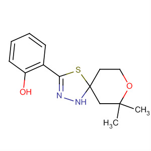 419551-04-5  Phenol, 2-(7,7-dimethyl-8-oxa-4-thia-1,2-diazaspiro[4.5]dec-2-en-3-yl)-