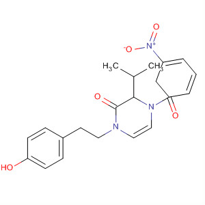 419621-77-5  2(1H)-Pyrazinone,3,4-dihydro-1-[2-(4-hydroxyphenyl)ethyl]-3-(1-methylethyl)-4-(3-nitrobenzoyl)-