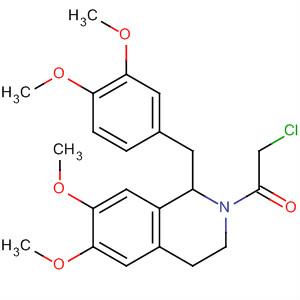 41988-18-5  Isoquinoline,2-(chloroacetyl)-1-[(3,4-dimethoxyphenyl)methyl]-1,2,3,4-tetrahydro-6,7-dimethoxy-